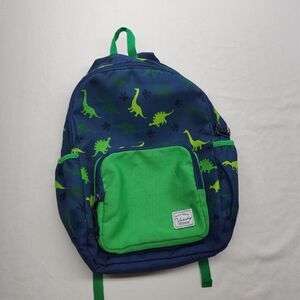 Vaschy Dinosaur Backpack 15″ x 11″ x 4.5″ Kids School Bag Navy Green Dino Print